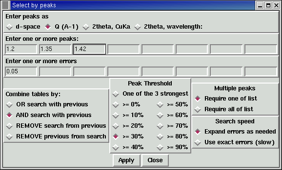 LOGIC menu window