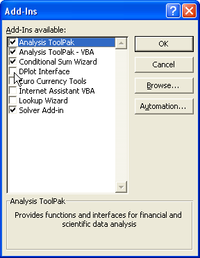 Excel Add-Ins