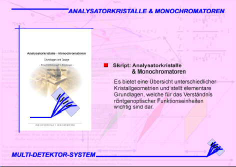 Script: analyser crystals and monochromators